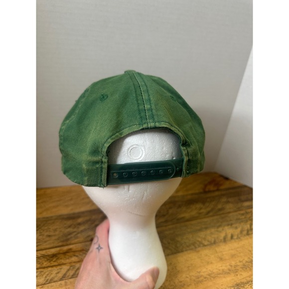 Bass Pro Shops Forest Green Snapback Trucker Hat Gone Fishing Logo Cap - Picture 4 of 10